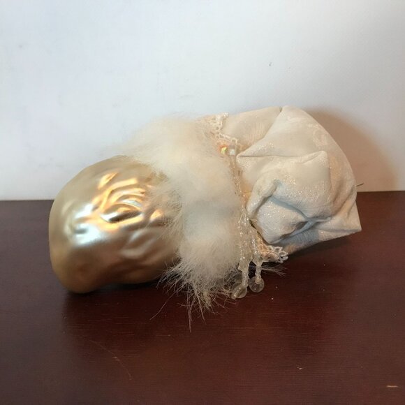 Dillards Santa Head Xmas Glass Ornament Set Of 4 - Picture 8 of 8